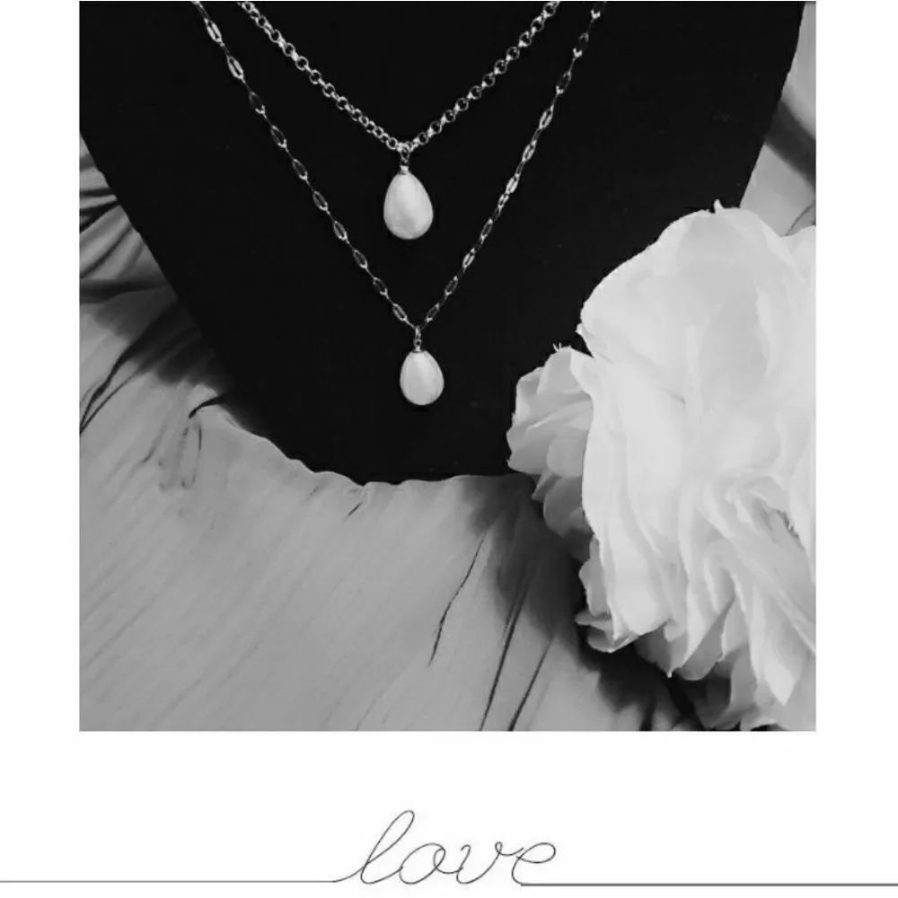 Two Strand Pearl Y Necklace - Picture 5 of 5